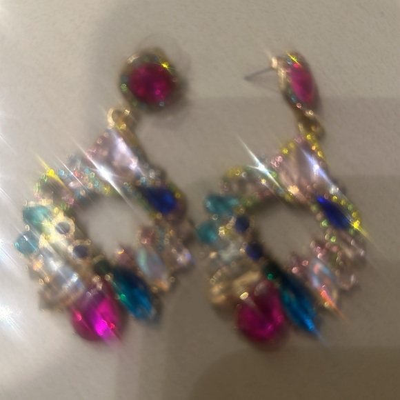 Cute little guitar brooch with earrings - Picture 6 of 7